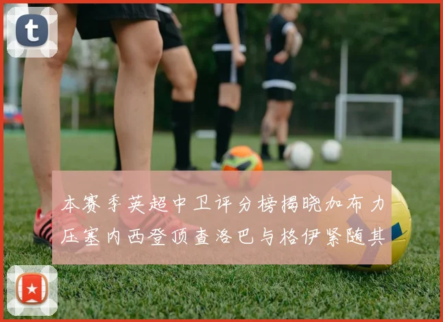 本赛季英超中卫评分榜揭晓加布力压塞内西登顶查洛巴与格伊紧随其后